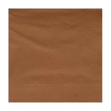 Serviette Papier à Cocktail 20x20cm Marron (6.000 Utés)