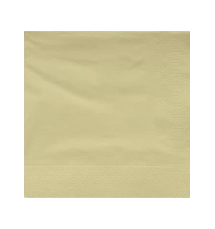 Serviette Papier à Cocktail 20x20cm Crème (6000 Utés)