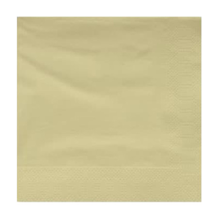 Serviette Papier à Cocktail 20x20cm Crème (6000 Utés)