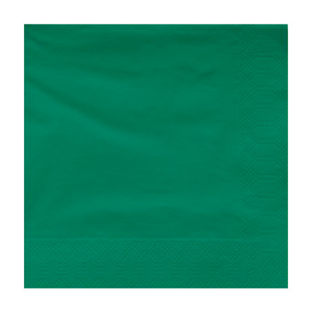 Papieren servet groene rand 2 laags 30x30cm (100 stuks) 