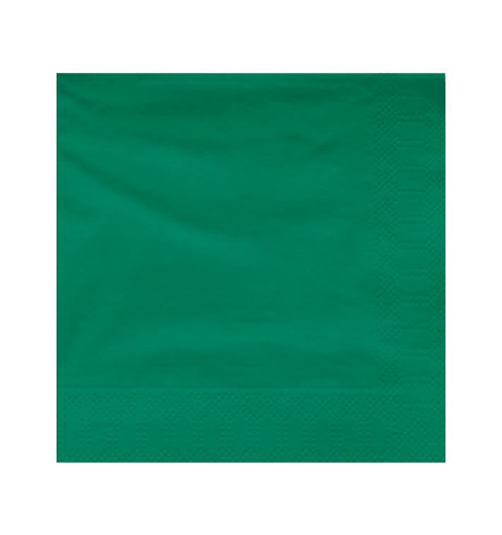 Serviette en Papier Ouate 30x30cm Vert (4500 Utés)