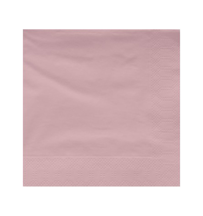 Serviette en Papier Ouate 30x30cm Saumon (4500 Utés)