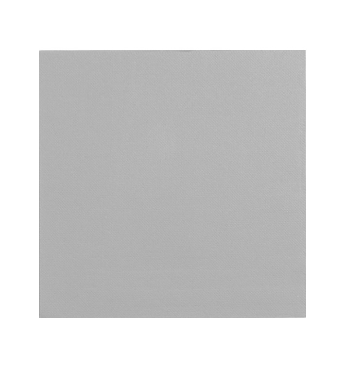 Serviette Papier Gris 2E Molletonnée 33x33cm (1350 Utés)