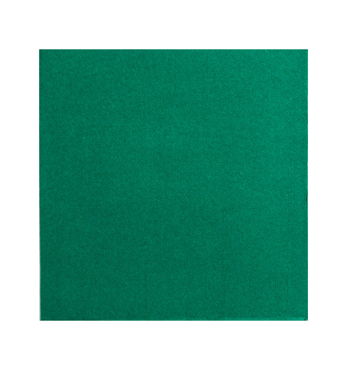 Serviette Papier Vert 2E Molletonnée 33x33cm (50 Ués)