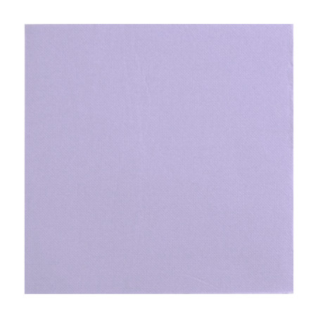 Serviette Papier Lilas 2E Molletonnée 33x33cm (50 Utés)