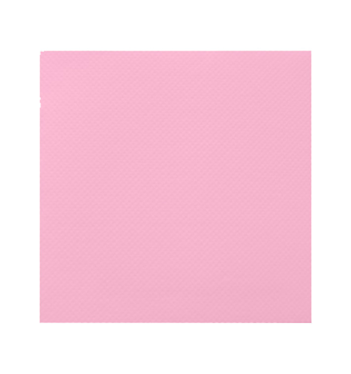 Serviette Papier Molletonnée 40x40 Rose (1.200 Unités)