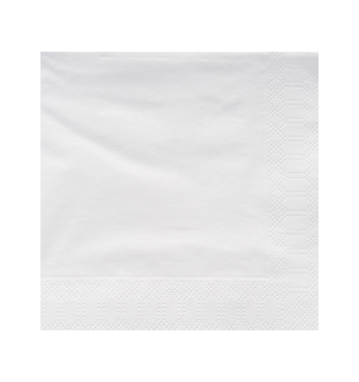 Serviette en Papier Ouate 40x40 Blanc 2E (50 Utés)