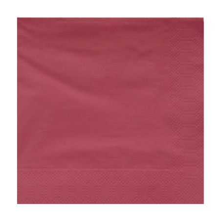 Serviette en Papier Ouate 40x40cm Bordeaux (1200 Utés)