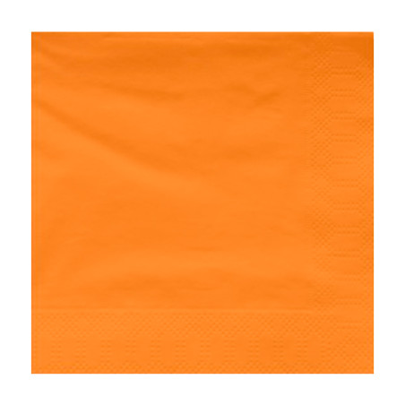 Serviette en Papier Ouate 40x40cm Orange (50 Utés)