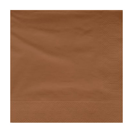 Serviette en Papier Ouate 40x40cm Marron (50 Utés)