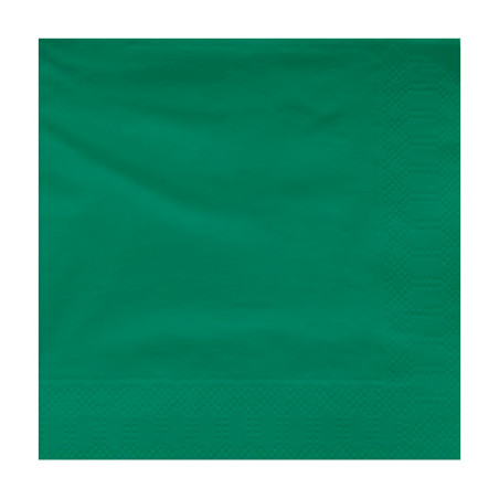 Papieren servet groene rand 40x40cm (50 stuks) 