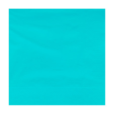 Serviette en Papier Ouate 40x40cm Turquoise (2.400 Utés)