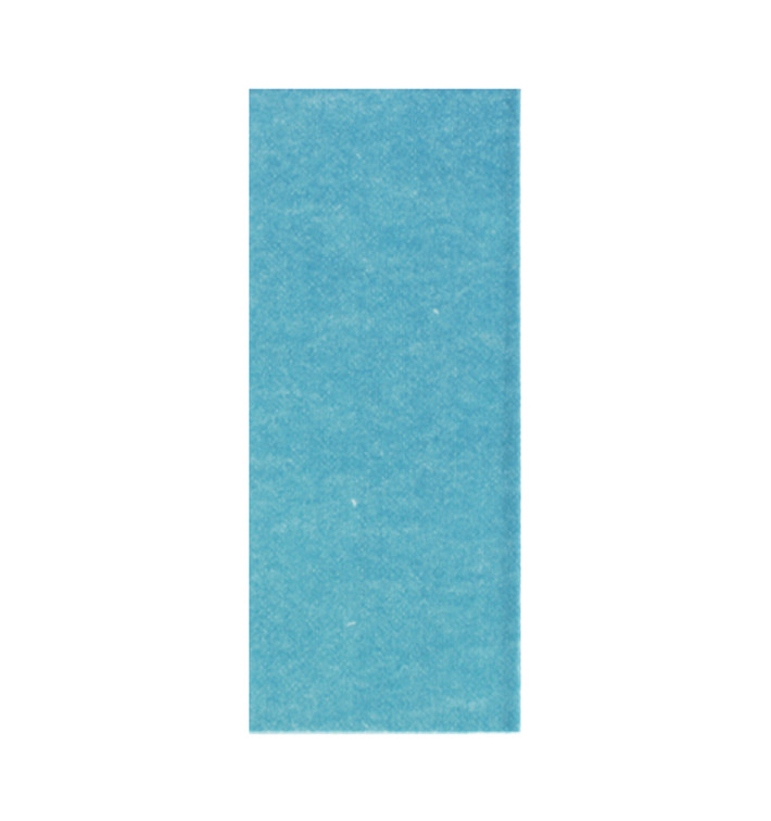 Serviette Papier Molletonnée 1/8 33x40cm "Old" Turquoise (50 Unités)