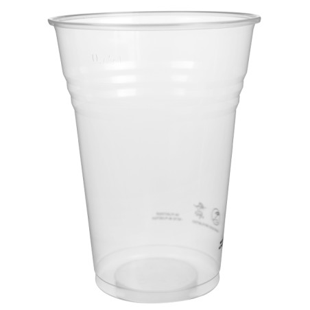 Plastic PP beker transparant 1000ml/1L (750 stuks)