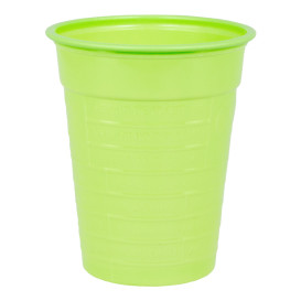 Gobelet Plastique PS Vert citron 200ml Ø7cm (50 Unités)