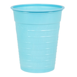 Gobelet Plastique PS Bleu Clair 200ml Ø7cm (50 Unités)