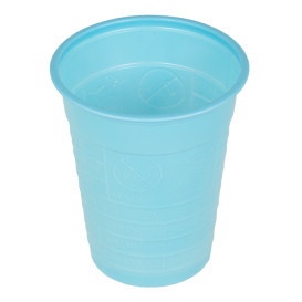 Gobelet Plastique PS Bleu Clair 200ml Ø7cm (50 Unités)