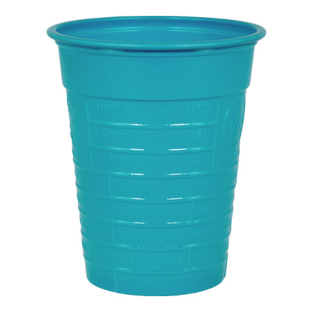 Gobelet Plastique PS Turquoise 200ml (50 Utés)