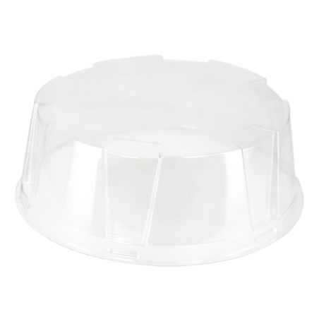 Cloche à Plateau Gâteaux APET Transparent Ø16x6cm (210 Utés)