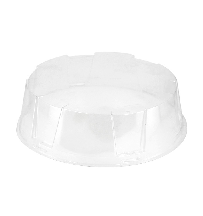 Cloche à Plateau Gâteaux APET Transparent Ø20x6cm (35 Utés)