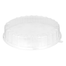 Cloche à Plateau Gâteaux APET Transparent Ø31x6cm (15 Utés)