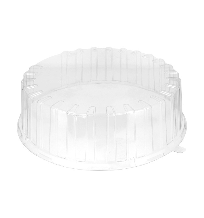 Cloche à Plateau Gâteaux APET Transparent Ø31x10cm (90 Utés)