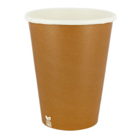 Plastic-Vrije Papieren Beker 14 Oz/420ml "Caramel" Ø9cm (50 stuks)