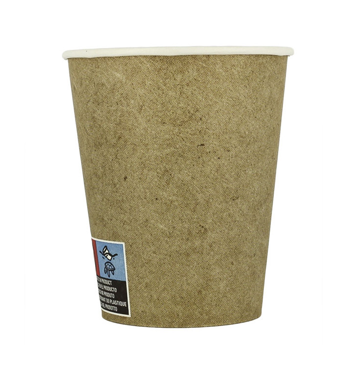 Papieren beker Eco-Vriendelijk-Vriendelijk Kraft 6Oz/180ml Ø7,0cm (100 stuks) 