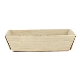 Assiette Carrée Mini en Bois 6x6x1,5cm (200 Utés)