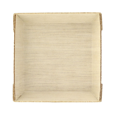 Assiette Carrée Mini en Bois 6x6x1,5cm (20 Utés)