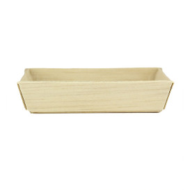 Assiette Carrée Mini en Bois 7x7x1,5cm (20 Unités)