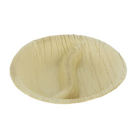 Palm blad mini bord Rond vormig 2C 9x8cm (100 stuks)