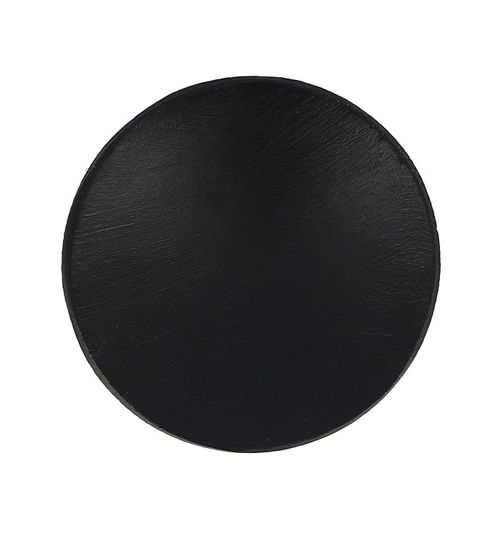 Plat Dégustation en Bambou Noir Ø6cm (24 Unités)