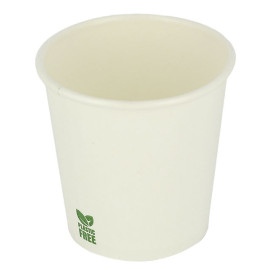 Plastic-Vrije Papieren Beker 4Oz/120ml Wite Ø6,2cm (1.000 Stuks)