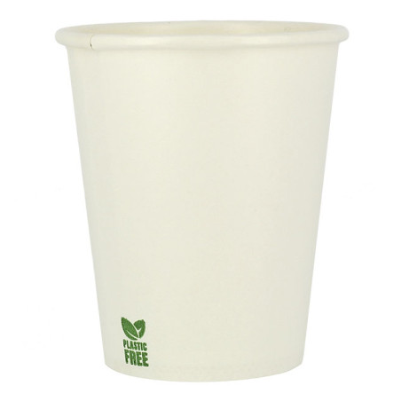 Gobelet en Carton sans Plastique 7 Oz/210ml Blanc Ø7cm (1.000 Utés)