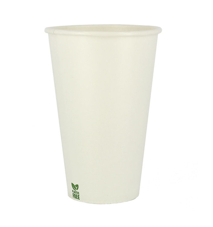 Gobelet en Carton sans Plastique 12 Oz/360ml Blanc Ø8cm (50 Unités)