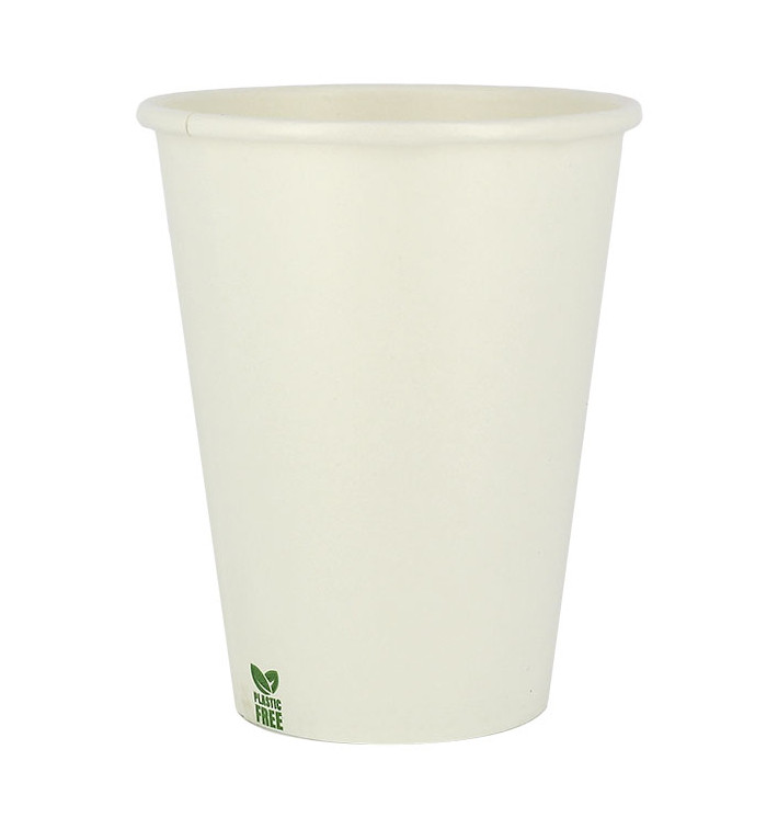 Plastic-Vrije Papieren Beker 14 Oz/420ml Wite Ø9cm (50 stuks)