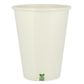 Plastic-Vrije Papieren Beker 14 Oz/420ml Wite Ø9cm (50 stuks)