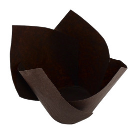 Caissette Muffin Tulipe Twist Ø50x65/98 mm Marron (2.000 Utés)