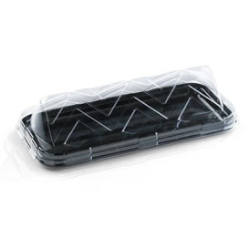 Plateau Plastique Rectangulaire Marbré 35x16 cm (5 Utés)