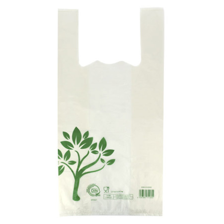 Hemddraagtassen Home Compost “Be Eco!” 40x50cm 17,5µm (100 stuks)