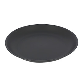 Assiette Réutilisable Durable PP Minéral Anthracite Ø21cm (54 Utés)