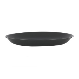 Assiette Réutilisable Durable PP Minéral Anthracite Ø21cm (54 Utés)