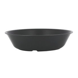 Assiette Réutilisable Durable PP Minéral Anthracite Ø18cm (6 Utés)