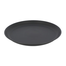 Assiette Réutilisable Durable PP Minéral Anthracite Ø27,5cm (6 Utés)