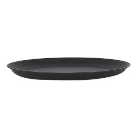 Assiette Réutilisable Durable PP Minéral Anthracite Ø27,5cm (6 Utés)