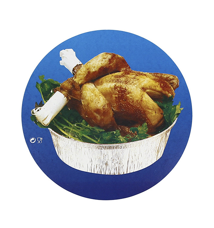 Couvercle Carton Récipient Rond poulet 935 et 1400 ml (125 Unités)