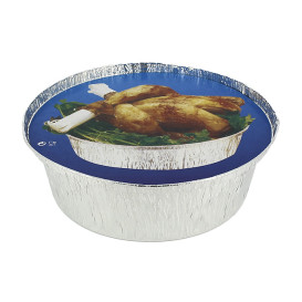 Couvercle Carton Récipient Rond poulet 935 et 1400 ml (125 Unités)