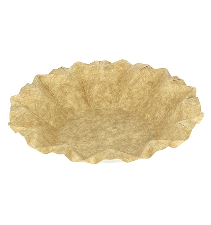 Assiette Creuse en Carton Kraft “Flower” Ø16cm 245g/m² (50 Utés)