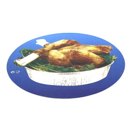 Couvercle Carton Récipient Rond poulet 935 et 1400 ml (500 Unités)